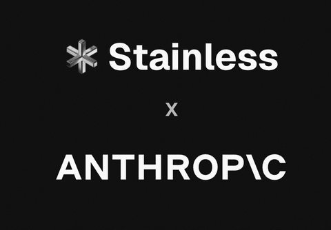 Logotipos de Stainless y Anthropic sobre fondo negro